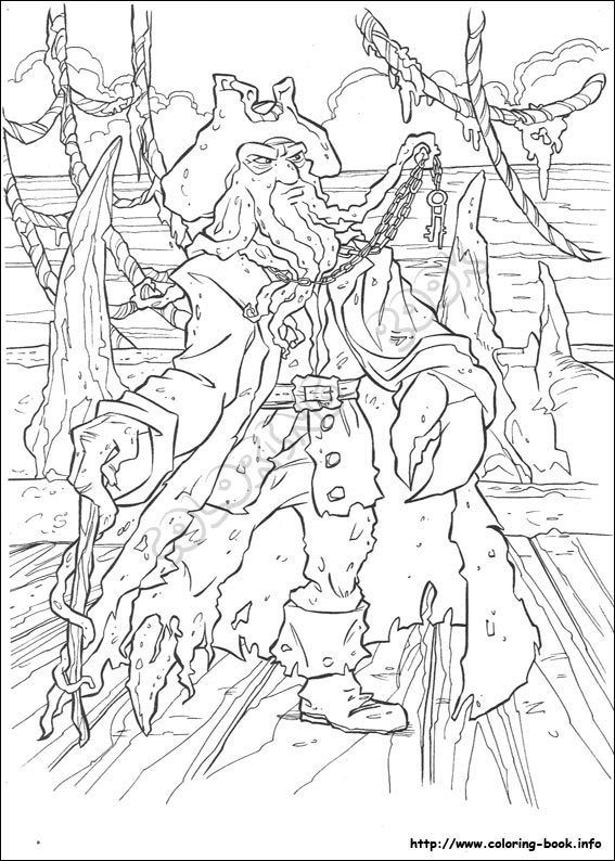 Pirates of the Caribbean coloring picture